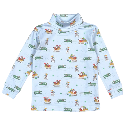 Pima Turtleneck - Cajun Christmas