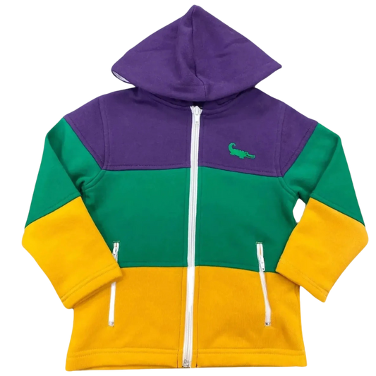 LB Hoodie Jacket - Mardi Gras