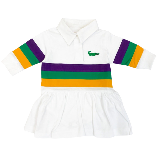 LB Rugby Drop Waist Dress - Mardi Gras