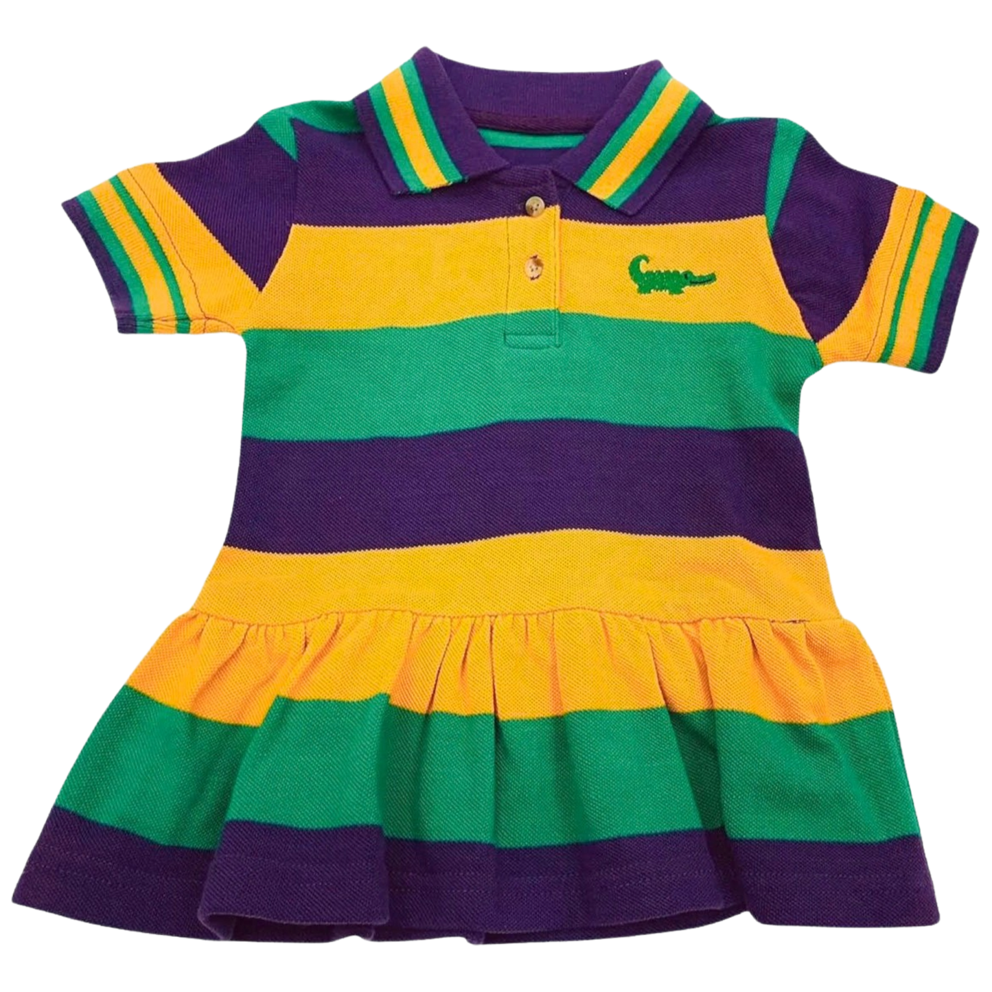 LB Polo Dress - Mardi Gras