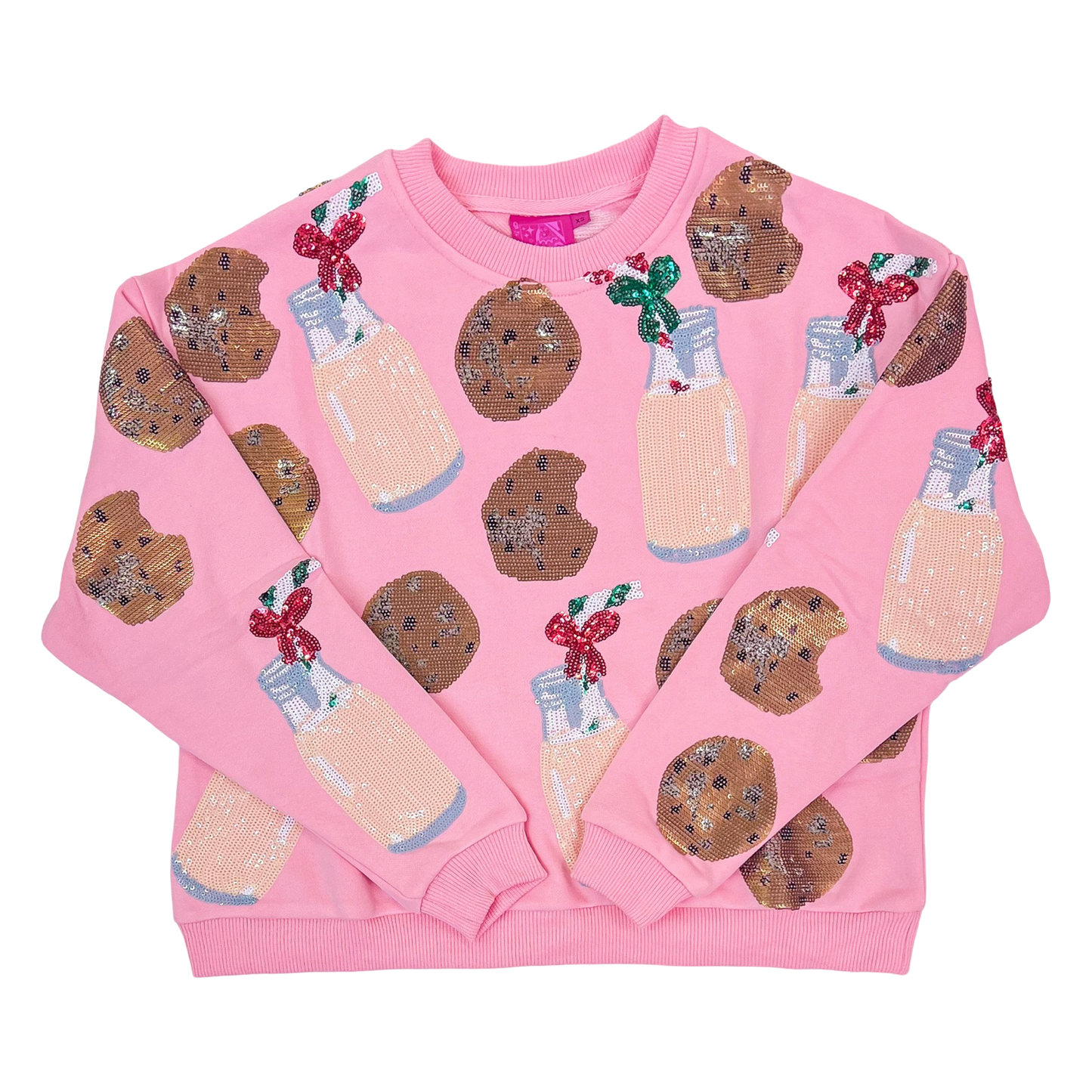 Queen of Sparkles Sweatshirt - Milk + Cookies