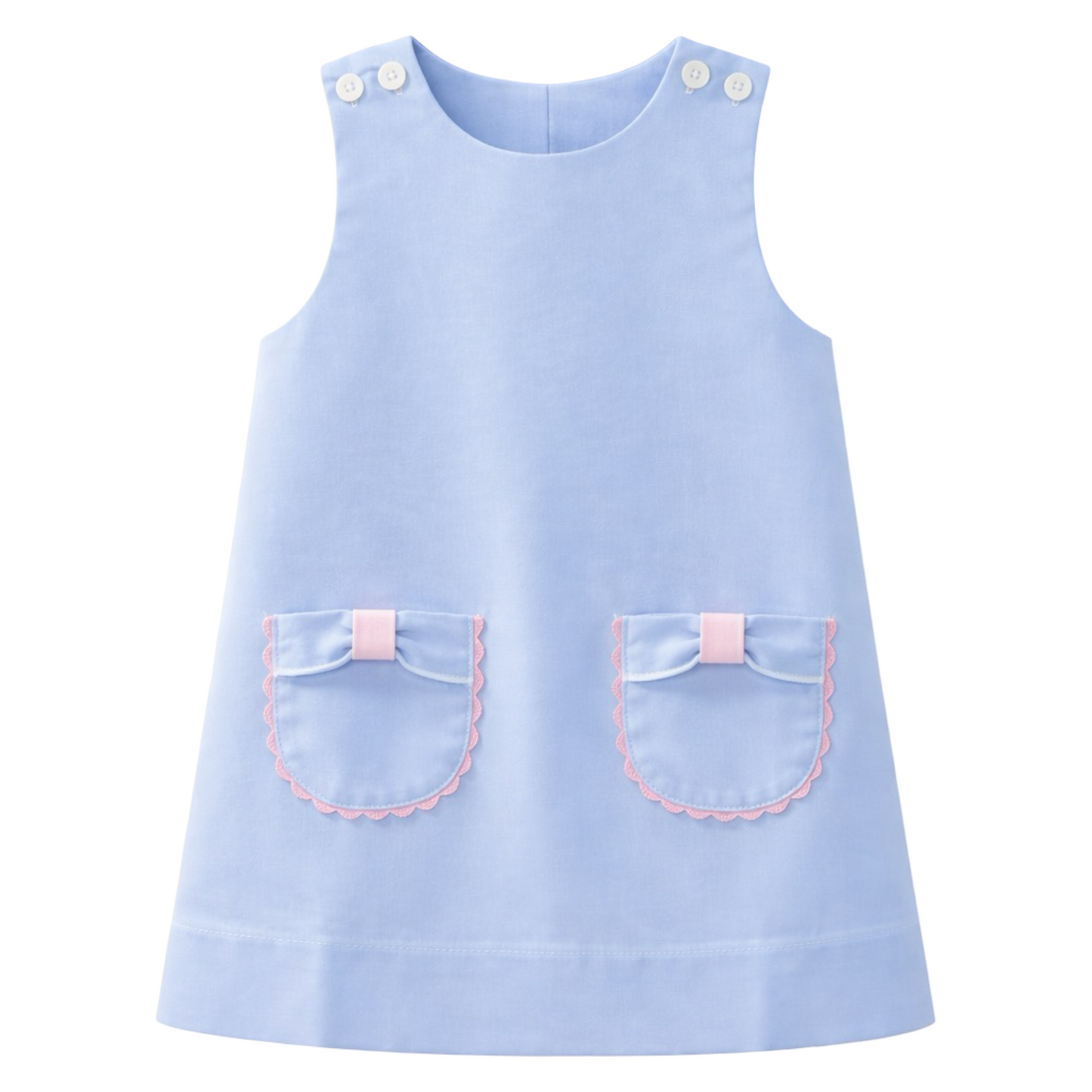 Dress - Blue Bow
