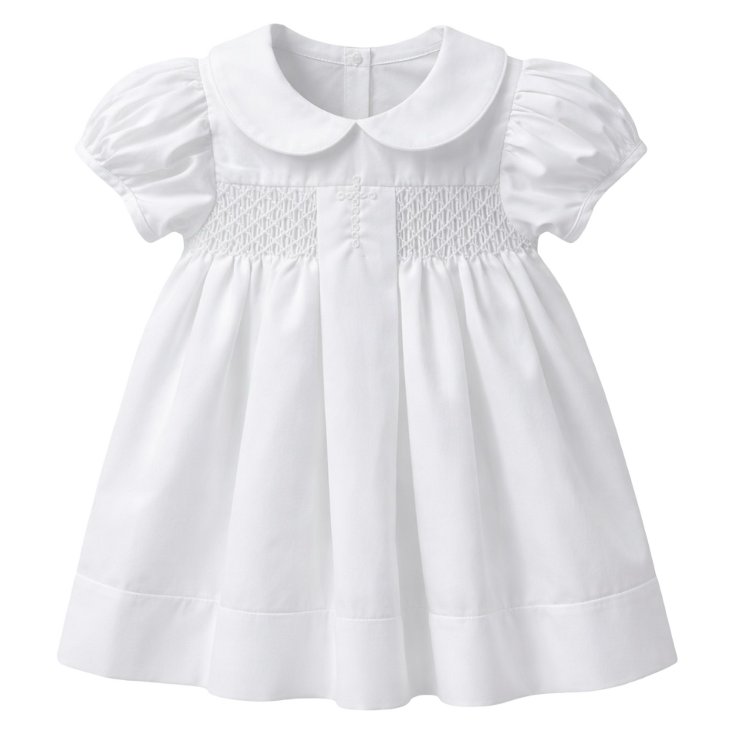 Smocked Dress - Cross