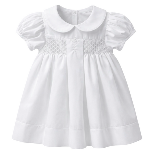 Smocked Dress - Cross