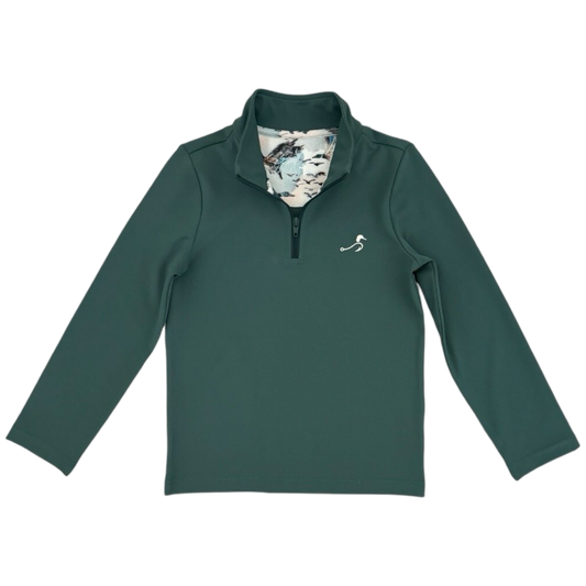 Beau Quarter Zip - Mallard Green