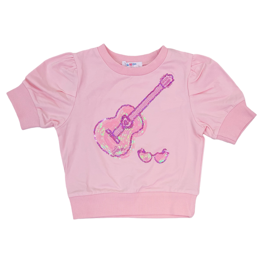 LB Puff Sleeve Top - Guitar