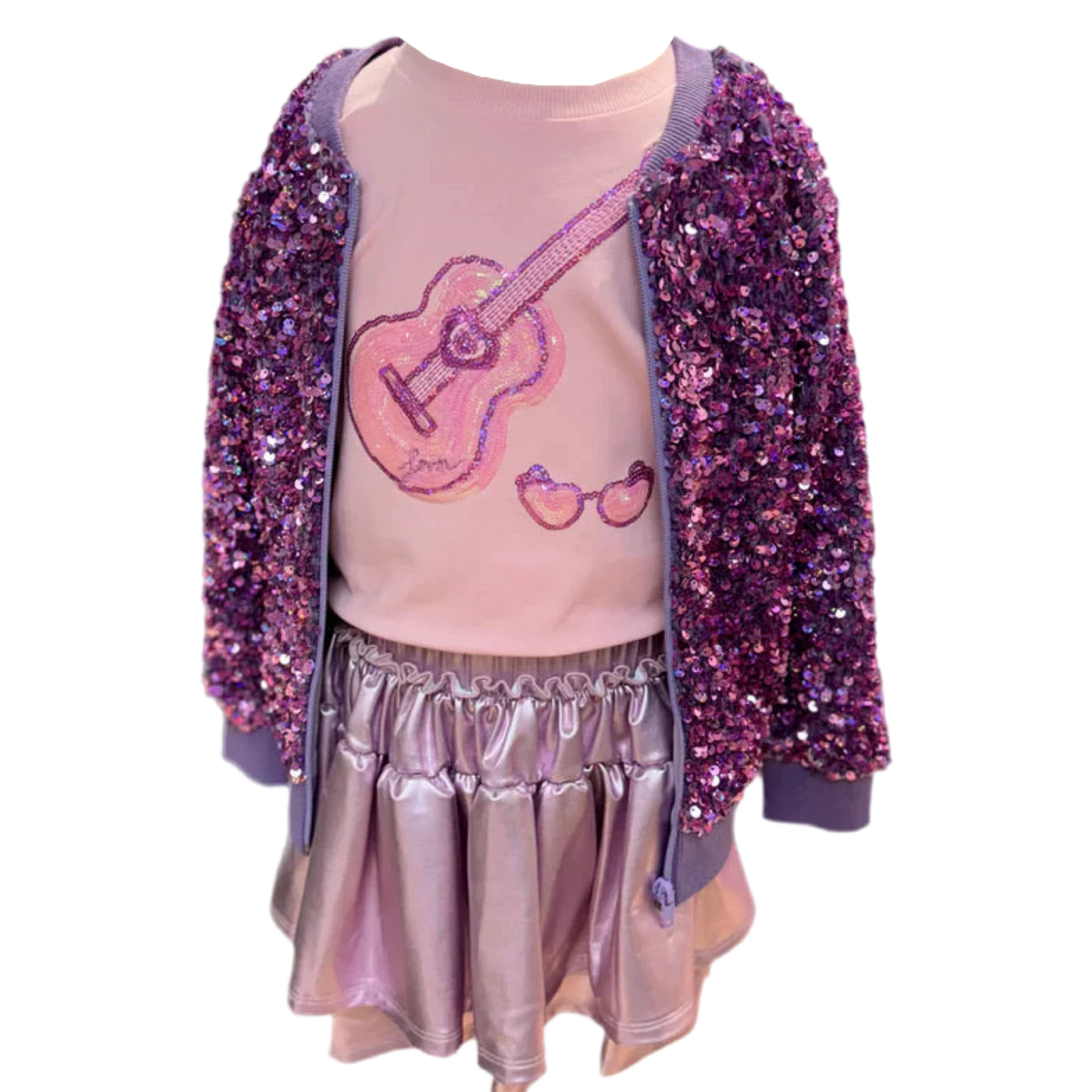 LB Puff Sleeve Top - Guitar