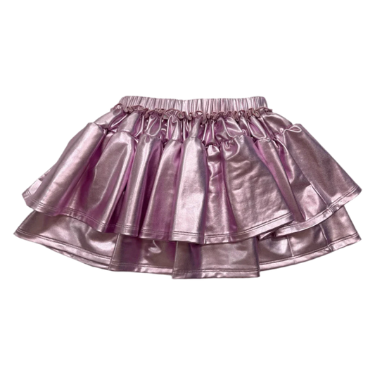 LB Ruffle Skirt - Metallic Lavender