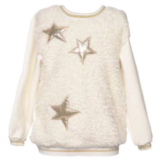 HB Faux Sheerling Top - Stars