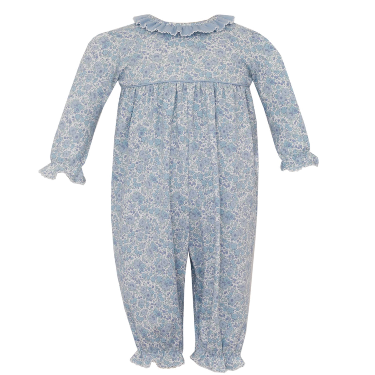 Knit Romper - Liberty Blue