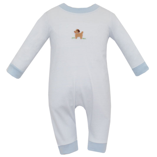 Knit Romper - Puppies