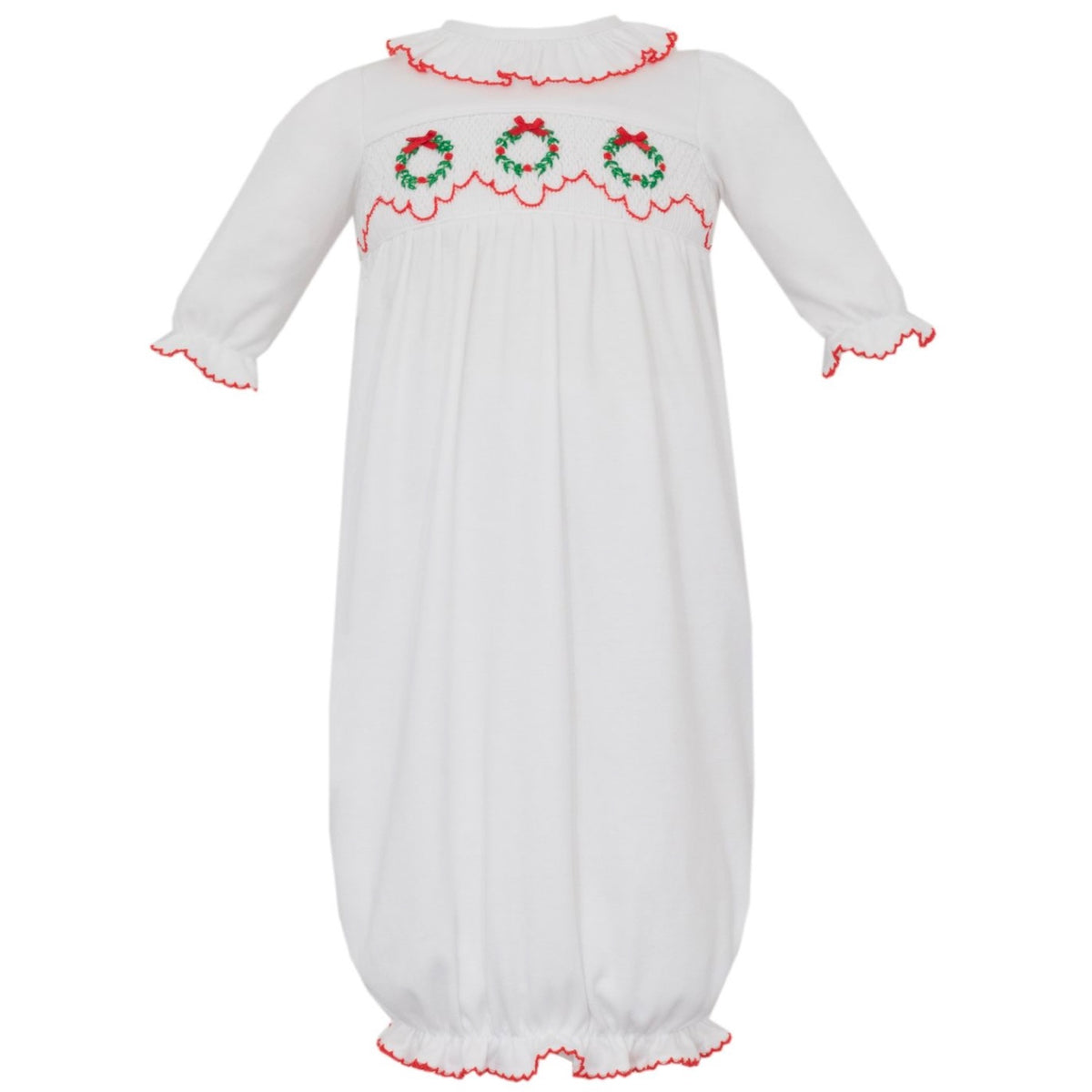 Smocked Gown - Wreath