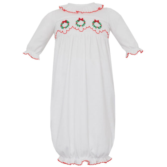 Smocked Gown - Wreath