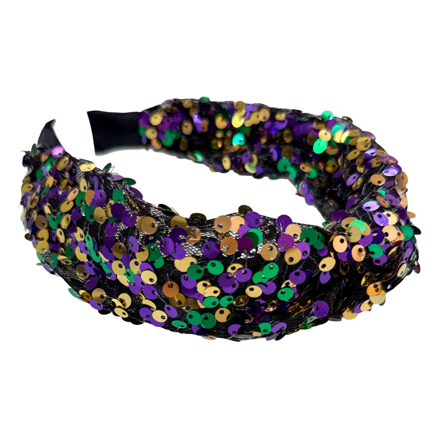 BS Sequined Headband - Mardi Gras