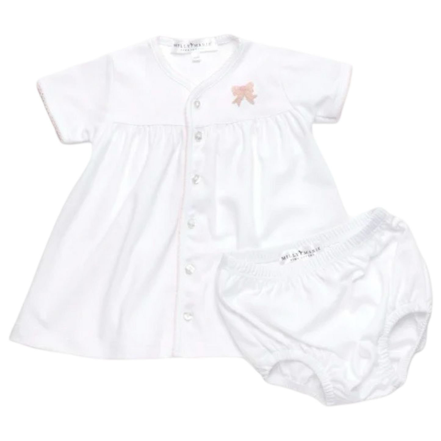 Pima Diaper Set - Bow