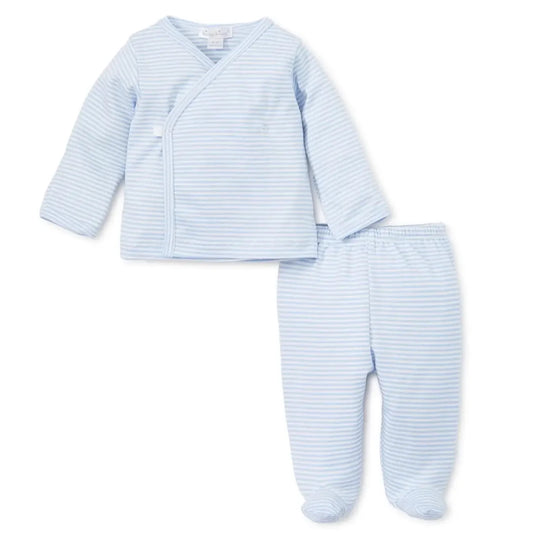 Cross Tee Pant Set - Blue