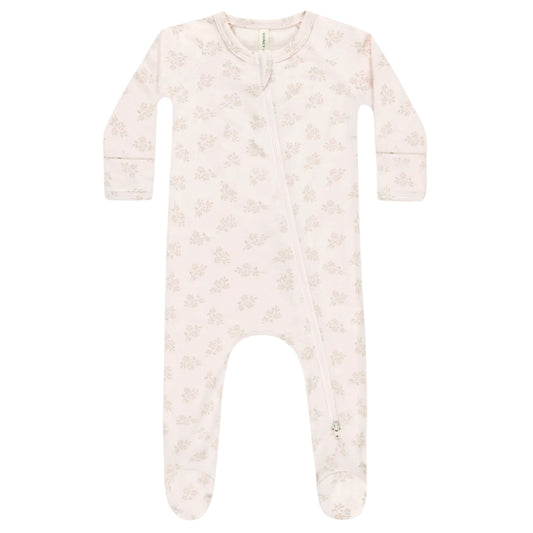 Modal Footie - Pink Blossom