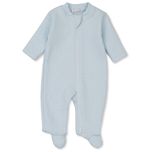 Jacquard Footie - Blue
