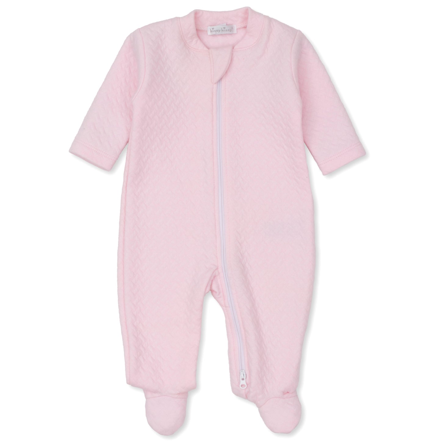 Jacquard Footie - Pink