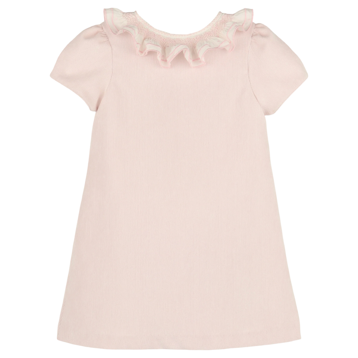 Sweet Cord A-Line Dress - Pink