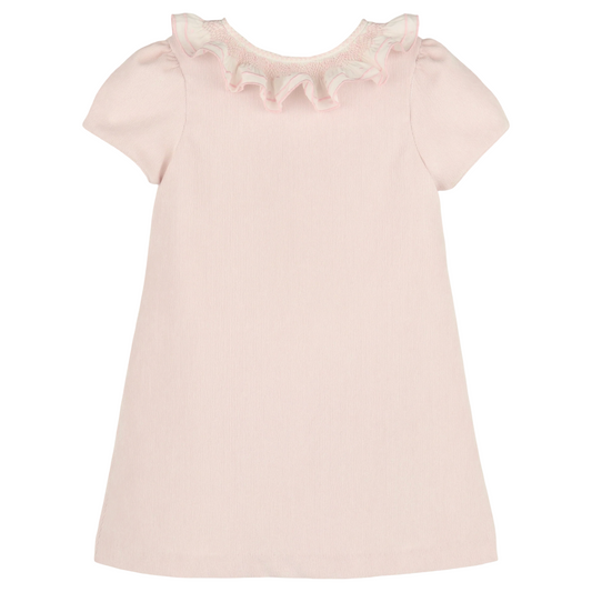 Sweet Cord A-Line Dress - Pink