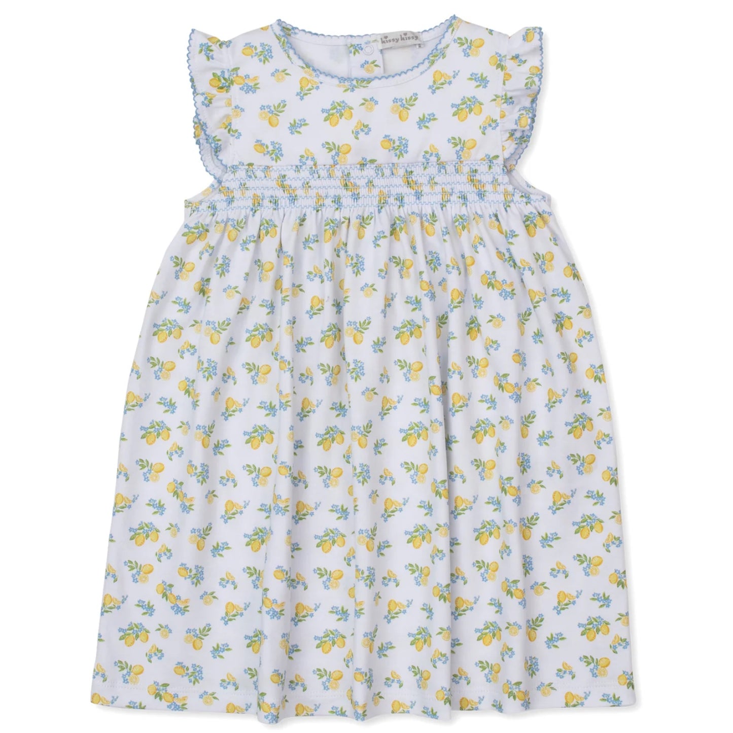 Smocked Dress - Lemon Blossoms