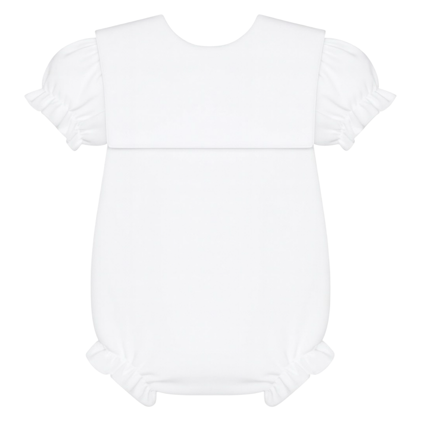 Square Collar Bubble - White