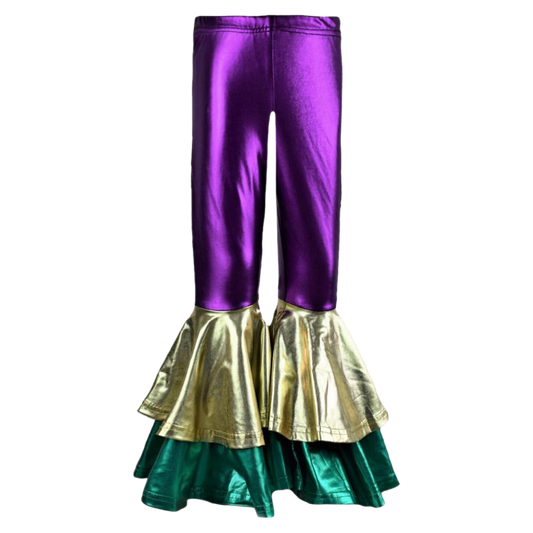 Metallic Bell Legging - Mardi Gras