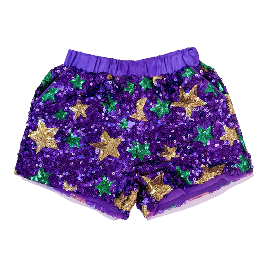 Sequin Short - Mardi Gras Star