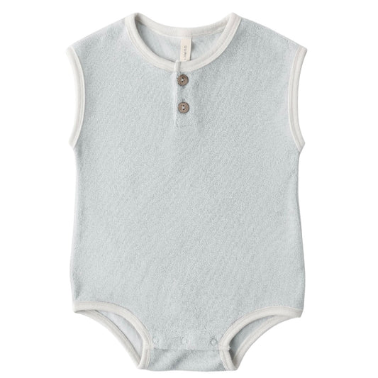Terry Cloth Romper - Sky