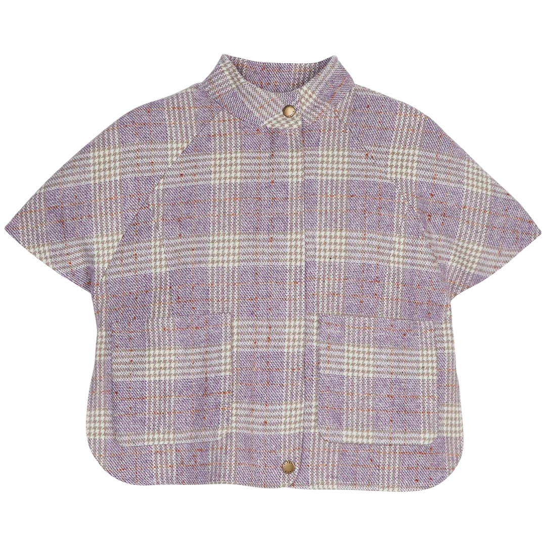BISBY Cape - Lilac Tweed