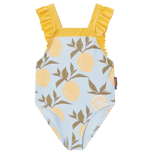Milkbarn Ruffle Swimsuit - Lemons