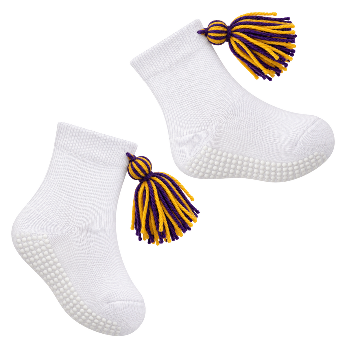 LSU Tassel Socks