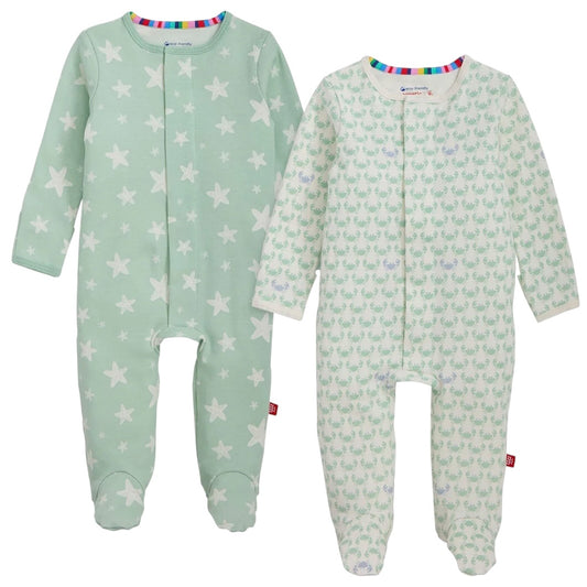 Organic Cotton Footie 2pk - Green