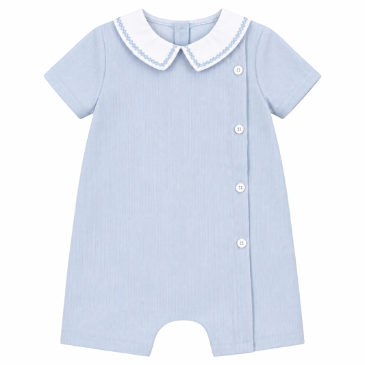 Sweet Cord Romper - Blue