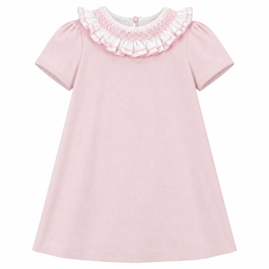 Sweet Cord A-Line Dress - Pink