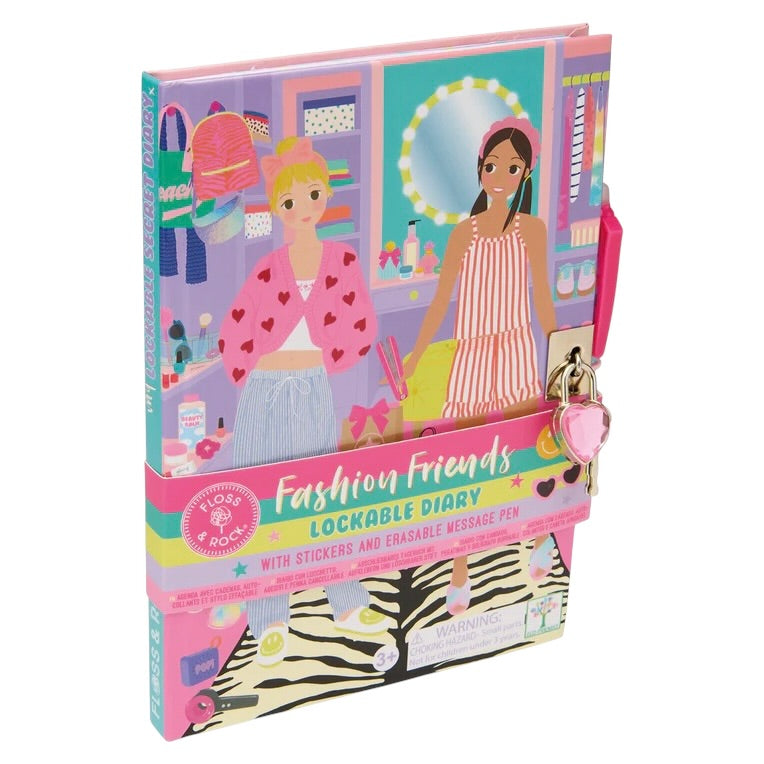 Lockable Diary/Pen - Fashion Friends