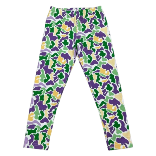 LB Leggings - Mardi Gras Camo