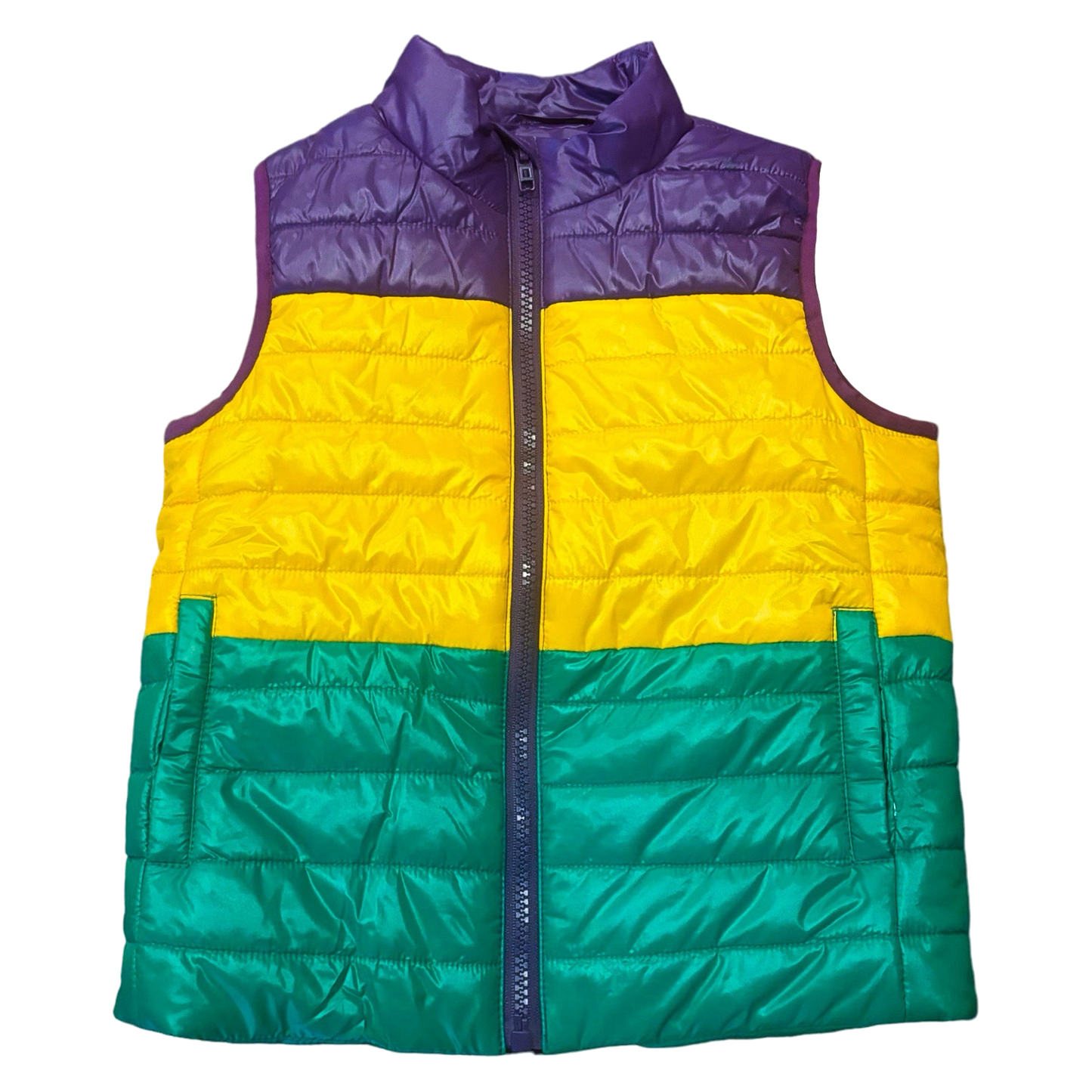 LB Puffer Vest - Mardi Gras