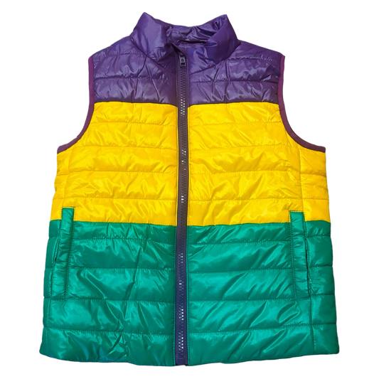 LB Puffer Vest - Mardi Gras