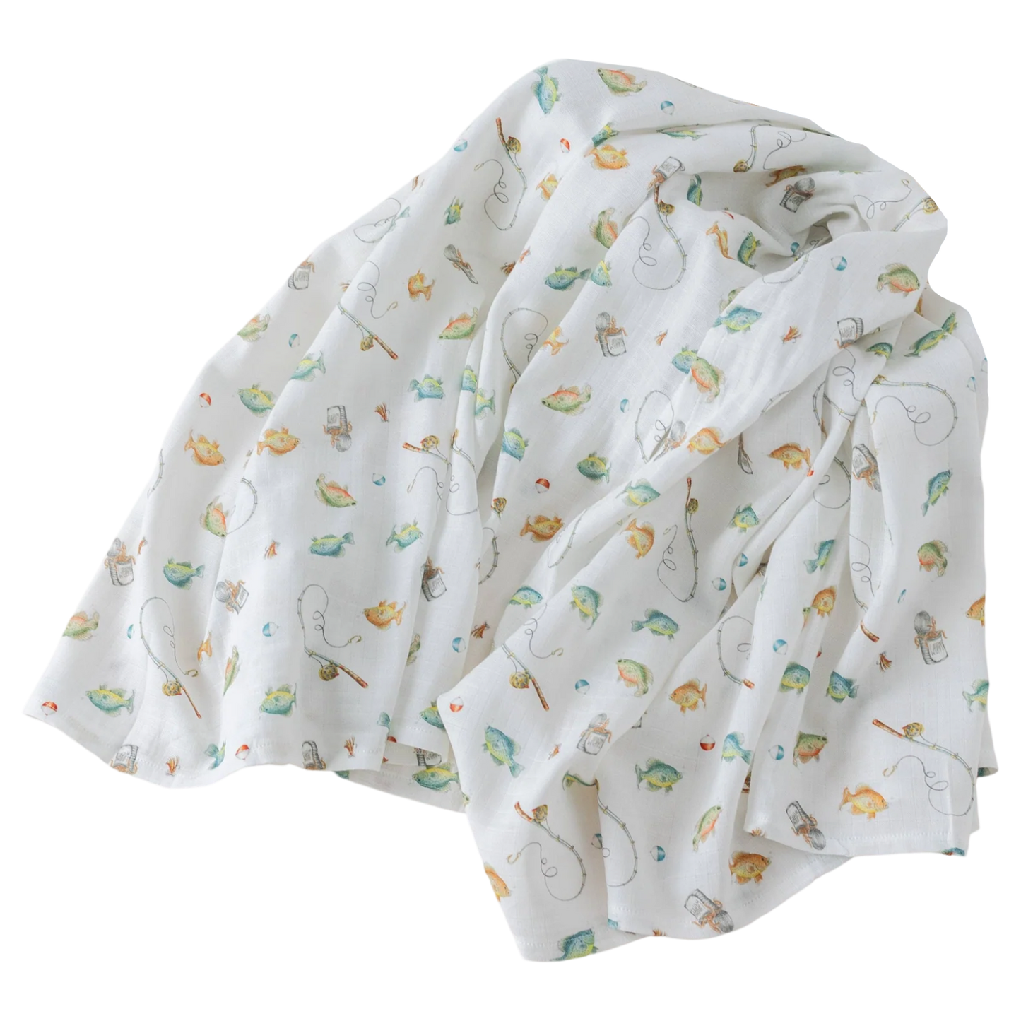 NT Muslin Swaddle - Gone Fishing