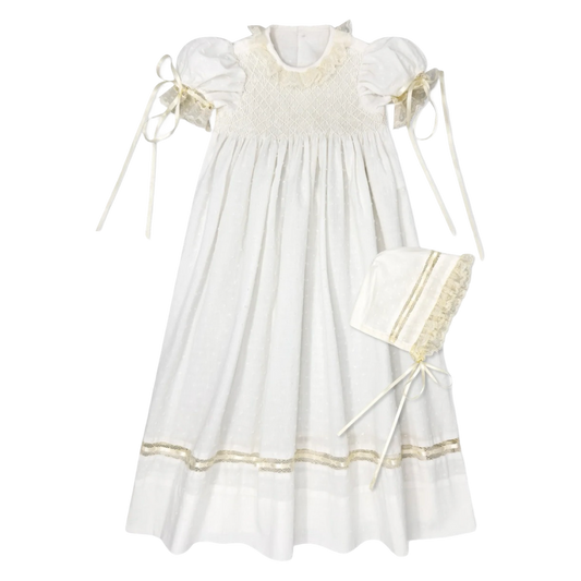 Lullaby Set Margaret Daygown - Blessings White/Ecru