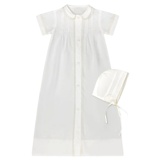 Lullaby Set Graham Daygown - Blessings White/Ecru