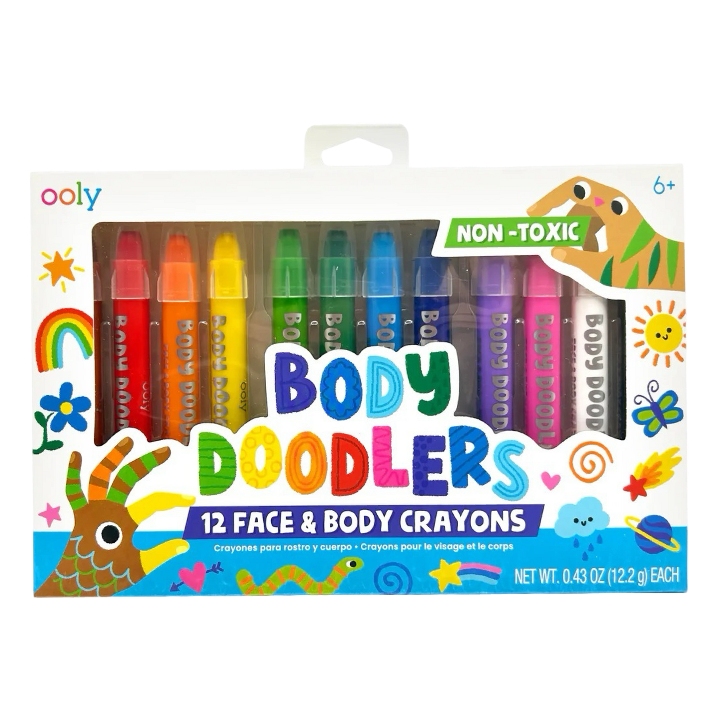 Body Doodlers Face & Body Crayons