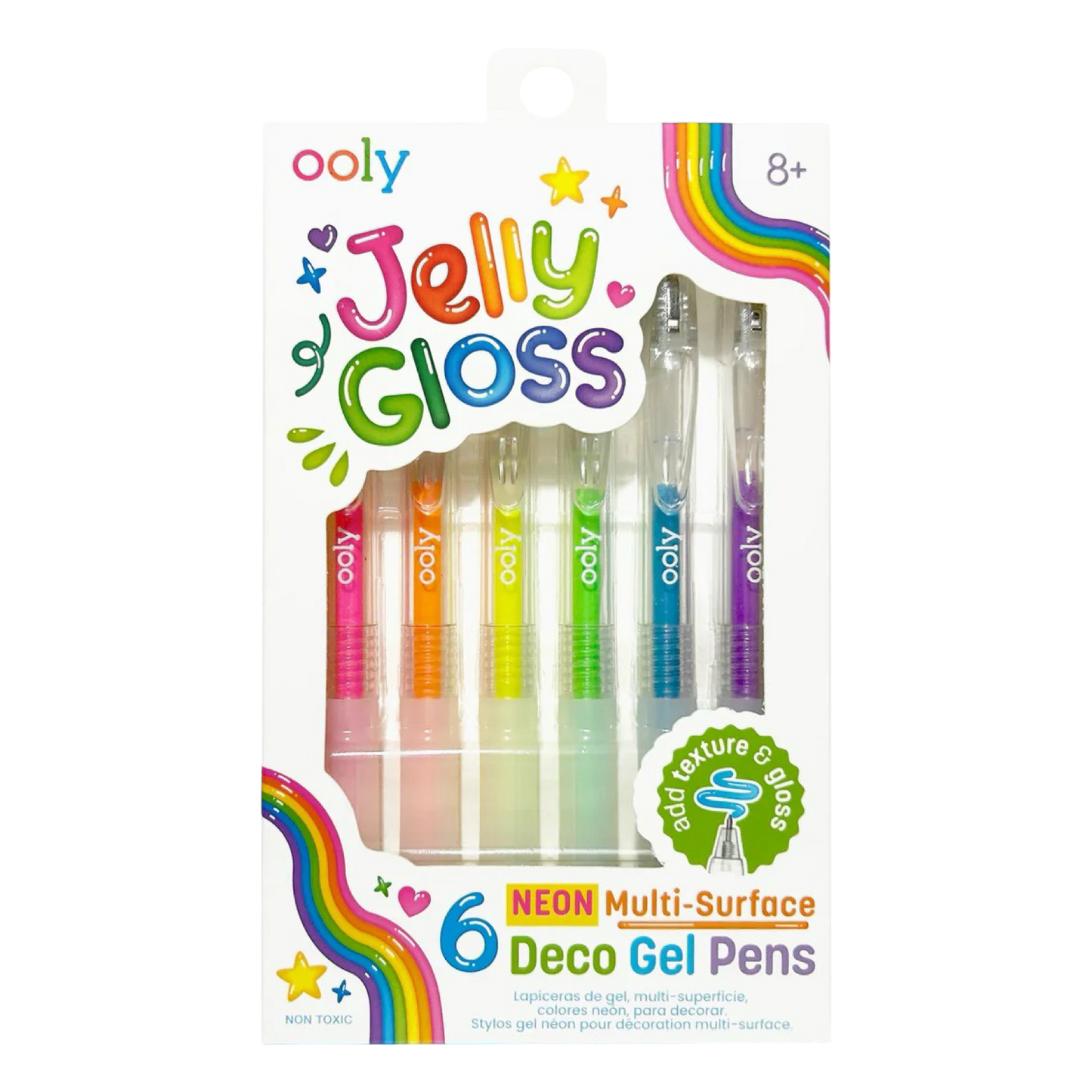 Jelly Gloss Neon Gel Pens