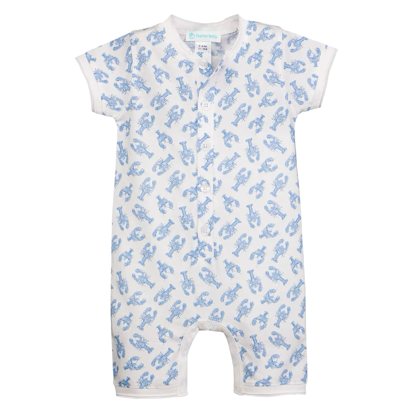 Henley Romper - Crawfish