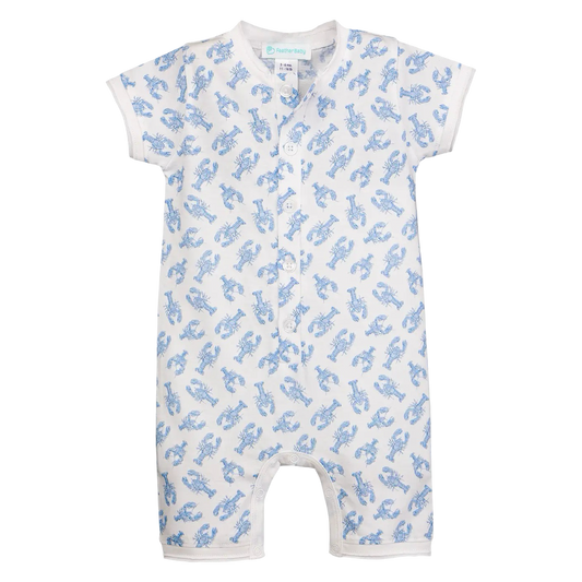Henley Romper - Crawfish