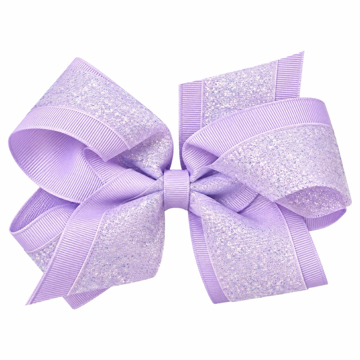 Sheer Glitter Overlay Bow
