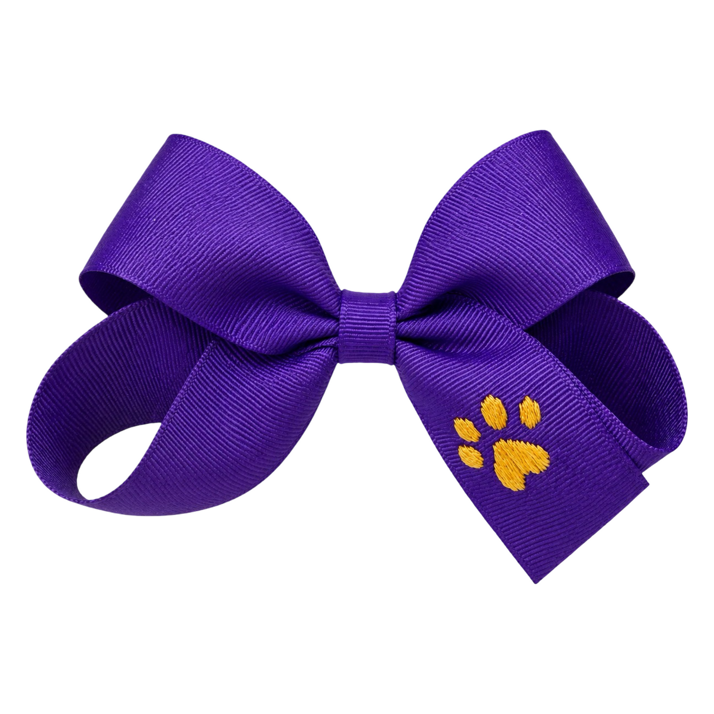 Embroidered Clip Bow