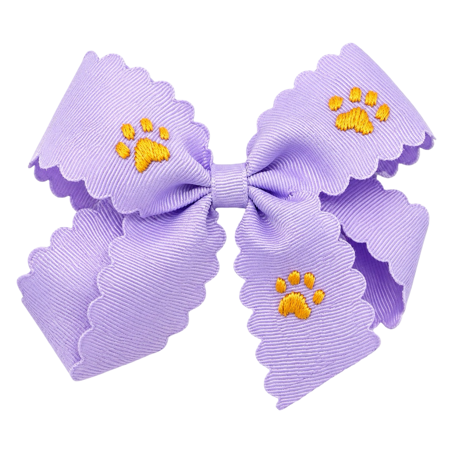 Embroidered Clip Bow